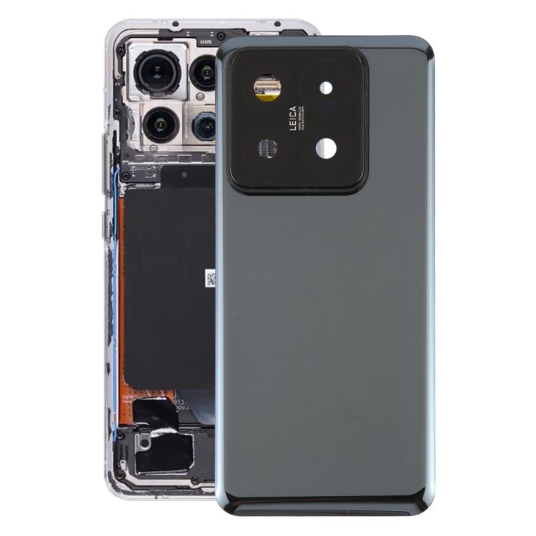 Xiaomi 14 Pro Black OEM Battery Back Cover with Camera Lens Frame - Replacement Part for Your Device