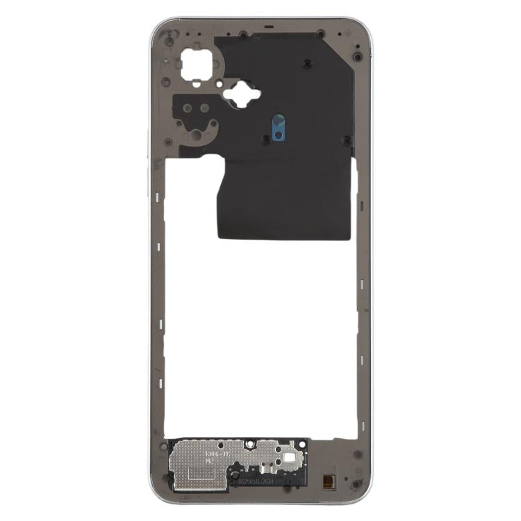 Original White Middle Frame Bezel Plate for Tecno Pop 10 - Replacement Part for Damaged Frames