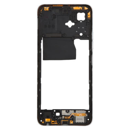 Original White Middle Frame Bezel Plate for Tecno Pop 10 - Replacement Part for Damaged Frames