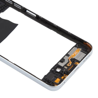 Original White Middle Frame Bezel Plate for Tecno Pop 10 - Replacement Part for Damaged Frames