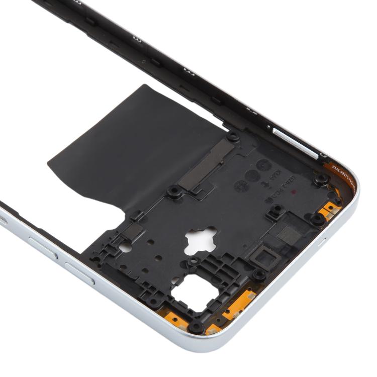 Original White Middle Frame Bezel Plate for Tecno Pop 10 - Replacement Part for Damaged Frames