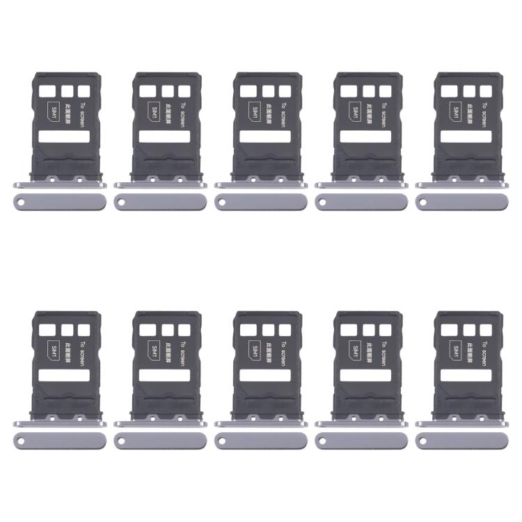 Original SIM Card Tray Set for Honor Magic5 - 10pcs Black Replacement Trays (Professional Installation Recommended)
