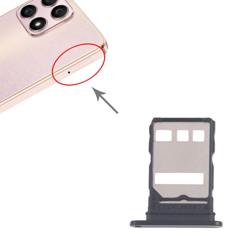 Original SIM Card Tray Set for Honor X40 - 10pcs Replacement Trays (Black)