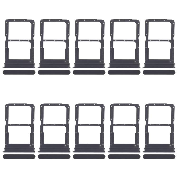 Original SIM Card Tray Set for Honor X40i - 10pcs Black Replacement Trays, Quality Checked & Fully Compatible