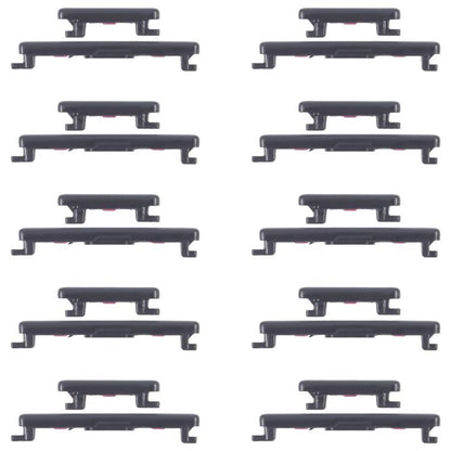 Original Power & Volume Control Buttons Replacement for Honor 100 Pro (10 Pairs, Black)