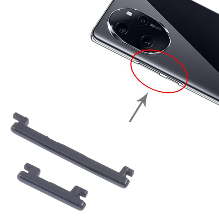 Original Power & Volume Control Buttons Replacement for Honor 100 Pro (10 Pairs, Black)