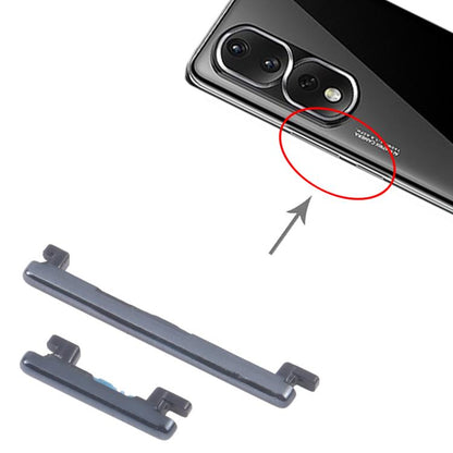 Original Power & Volume Control Button Replacement for Honor 80 Pro - 10 Pairs (Black)