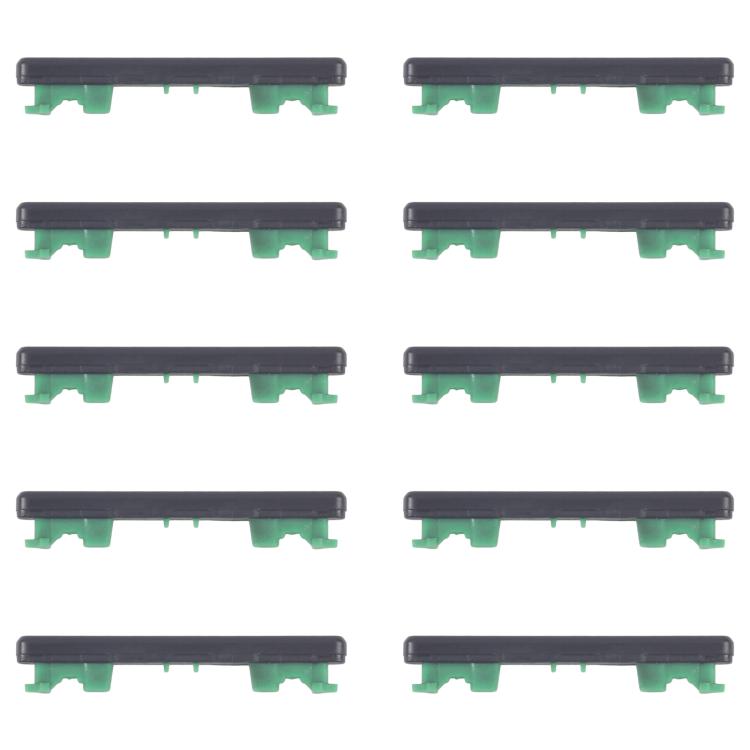Original Volume Control Button Replacement for Honor X40i (Black) - 10pcs Set, Professional Installation Recommended