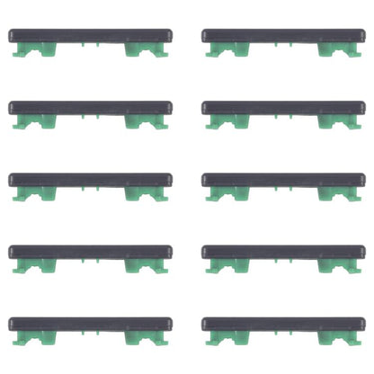 Original Volume Control Button Replacement for Honor X40i (Black) - 10pcs Set, Professional Installation Recommended