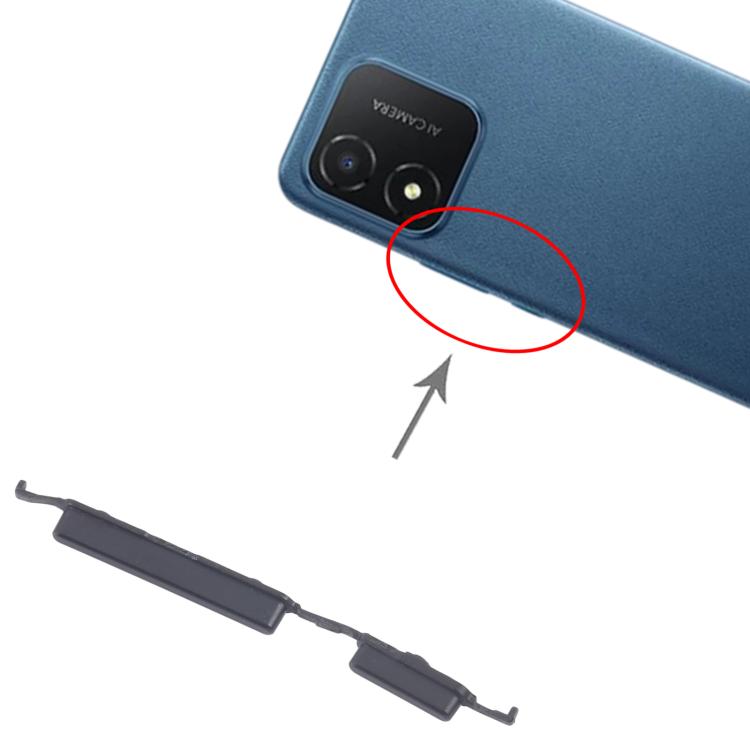 Original Power & Volume Control Button Replacement for Honor X5 (10 Pairs, Black) - Professional Installation Recommended