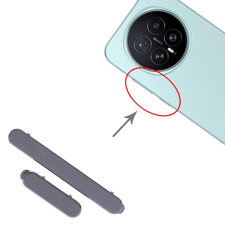 Honor Magic8 Original Replacement Power & Volume Control Buttons (10 Pairs, Black) - Compatible Parts