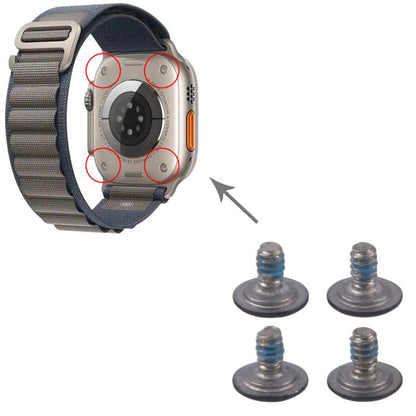 Black Replacement Bottom Cover Screws Set for Apple Watch Ultra 3 / Ultra 2 49mm - Compatible & Quality Checked