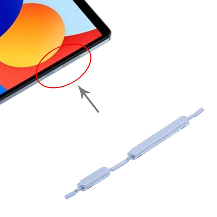 Original Power & Volume Control Button Replacement for Xiaomi Redmi Pad SE 8.7 (Blue) - Quality Assurance