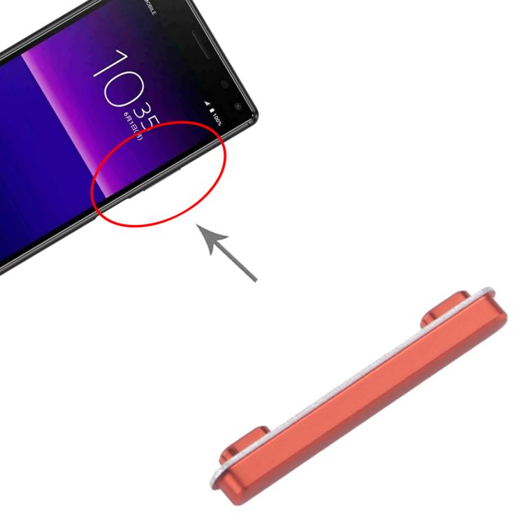 Original Red Volume Control Button Replacement for Sony Xperia 8 - Professional Installation Recommended