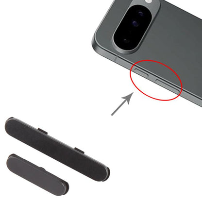 Original Power and Volume Control Button Replacement for Google Pixel 10 (Black) - Professional Installation Recommended