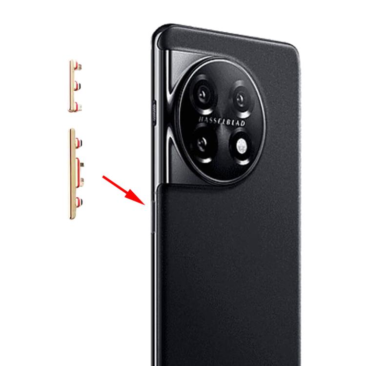 OnePlus 11 Replacement Power & Volume Control Buttons (Gold) - Perfect Fit & Condition