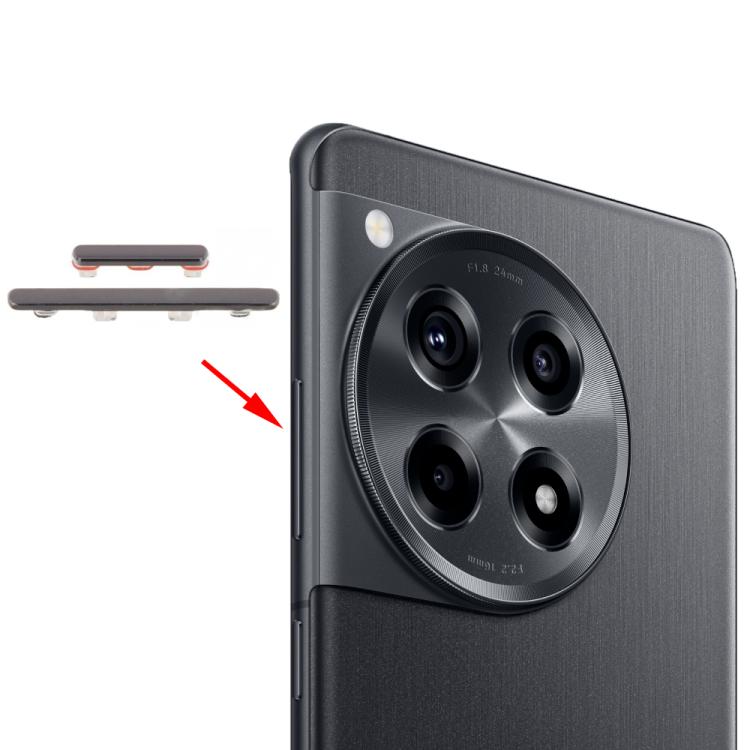 OnePlus 12R Replacement Power and Volume Control Buttons (Titanium Colour) - Compatible and Tested