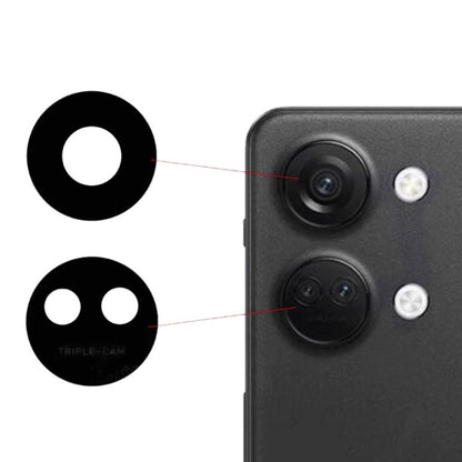 OnePlus Ace 2V PHK110 Replacement Back Camera Lens Set (Black) - Perfect Fit, Professional Installation Recommended