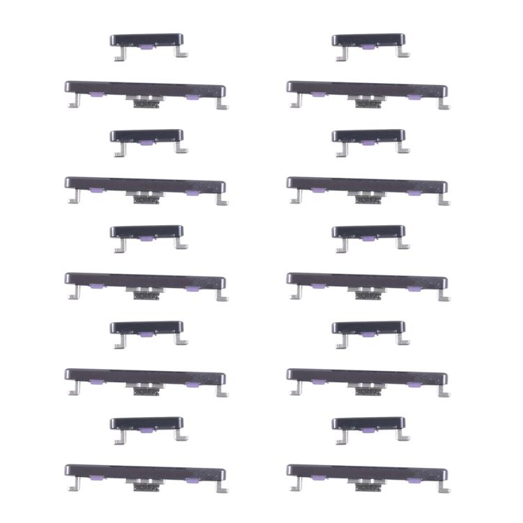 Original Power & Volume Control Button Replacement for Huawei nova 11 Pro (10 Pairs, Black)