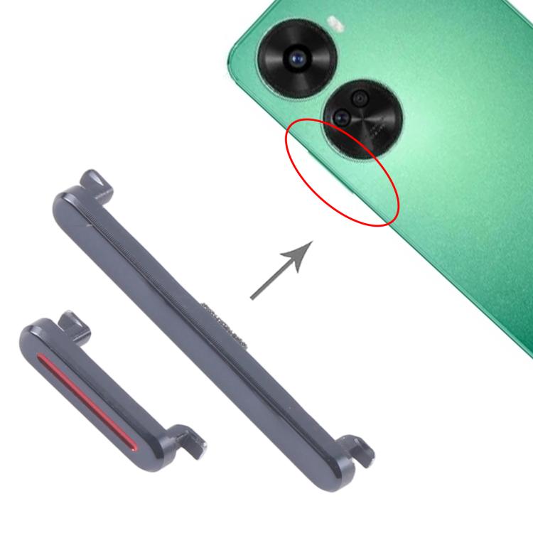 Original Power & Volume Control Button Replacement for Huawei nova 12 (10 Pairs, Black)