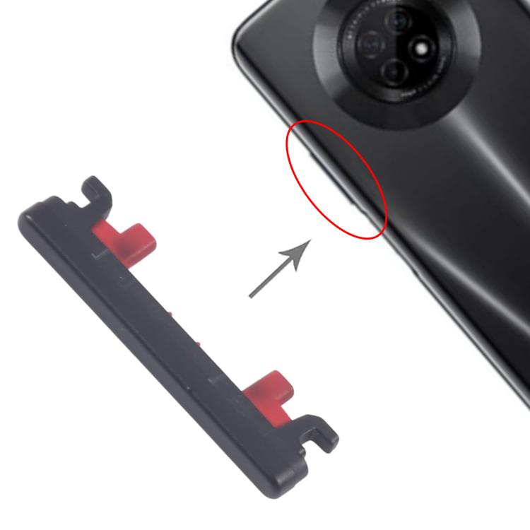 Original Volume Control Button Replacement for Huawei Enjoy 20 Pro - 10pcs (Black)