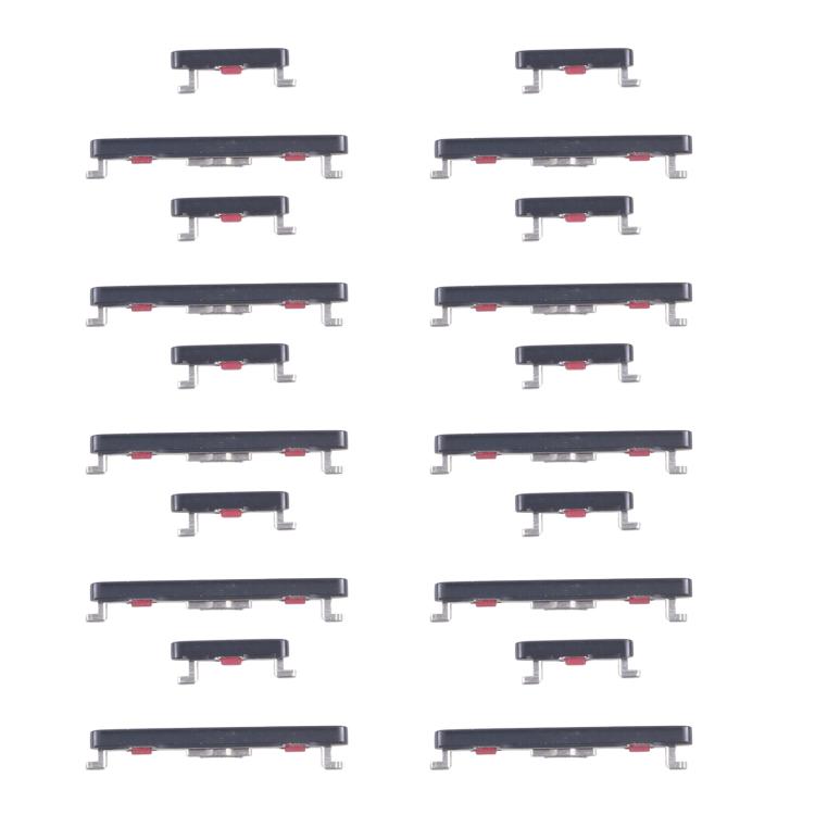 Original Power & Volume Control Button Replacement for Huawei nova 10 Pro (10 Pairs, Black)