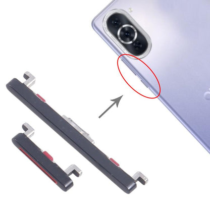 Original Power & Volume Control Button Replacement for Huawei nova 10 Pro (10 Pairs, Black)