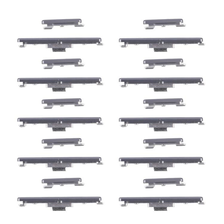 Original Power and Volume Control Button Replacement for Huawei Mate 50 Pro (10 Pairs, Black)