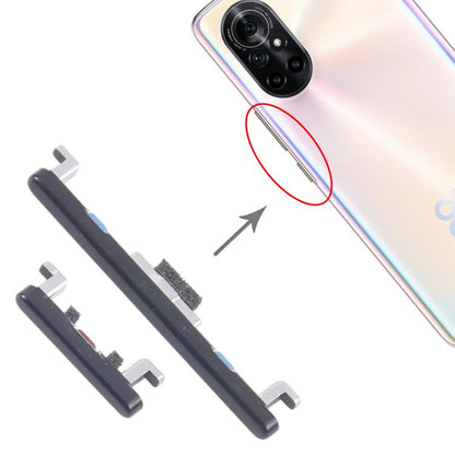 Original Power & Volume Control Button Replacement for Huawei nova 8 Pro (10 Pairs, Black)