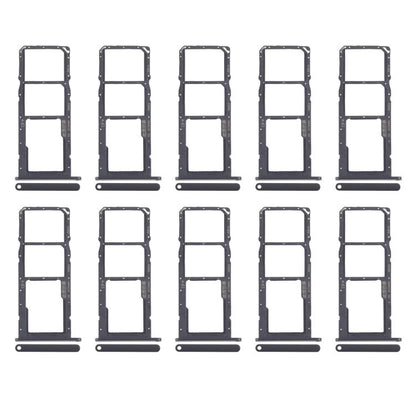 Original SIM Card Tray Set for Huawei Y7a - 10pcs (Black) - Includes SIM & Micro SD Card Trays