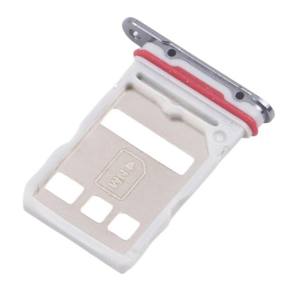 Original SIM & NM Card Tray Set for Huawei Mate 50 Pro - 10pcs (Black) - Compatible Replacement
