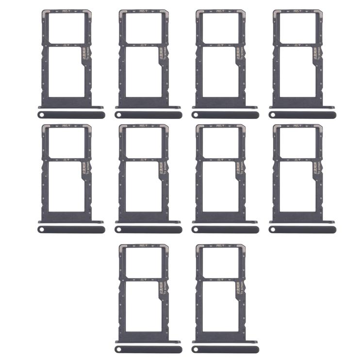 Original Black SIM & Micro SD Card Trays for Huawei Enjoy 60 - 10pcs Replacement Set