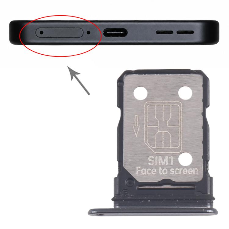 OnePlus Ace 5 Pro Black SIM Card Tray Replacement - Compatible, Professionally Checked, Fits Perfectly