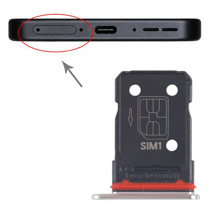 OnePlus 13 Silver SIM Card Tray Replacement - Compatible SIM Card Tray for Easy Installation