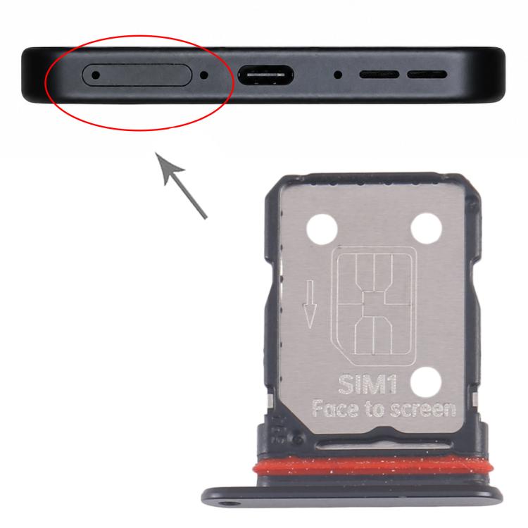 OnePlus 13T SIM Card Tray (Black) - Replacement SIM Card Tray for Perfect Fit and Functionality
