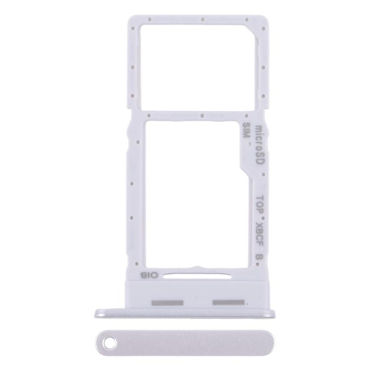 Original SIM & Micro SD Card Tray for Samsung Galaxy Tab A11+ SM-X236/X230 (Silver) - Quality Replacement Part