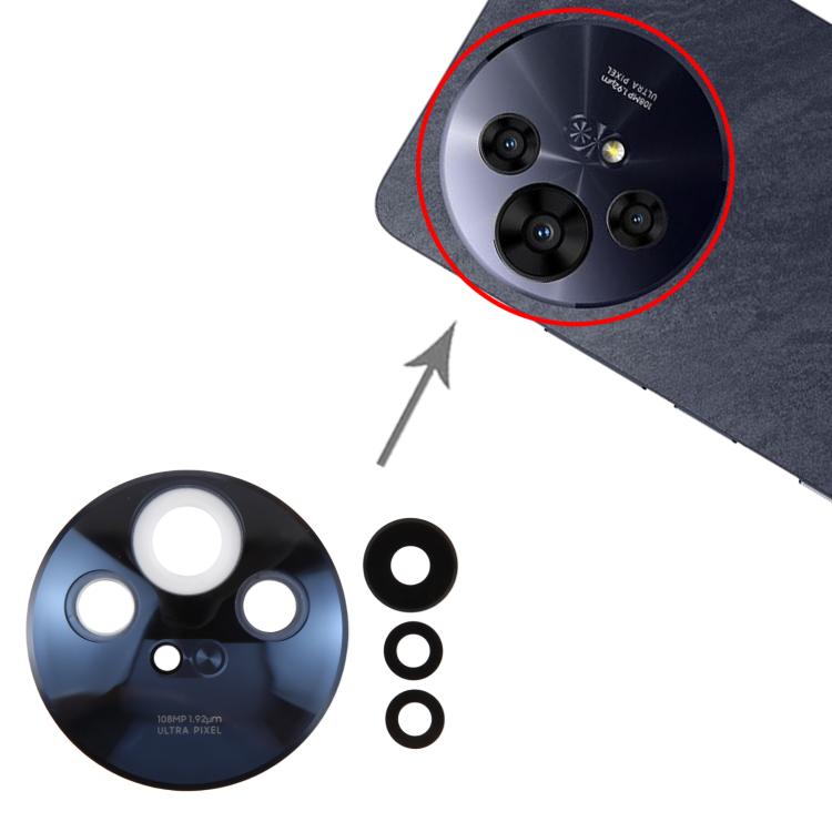 TCL 50 NxtPaper / 50 Pro NxtPaper Replacement Back Camera Lens (Black) - Original & Fully Compatible