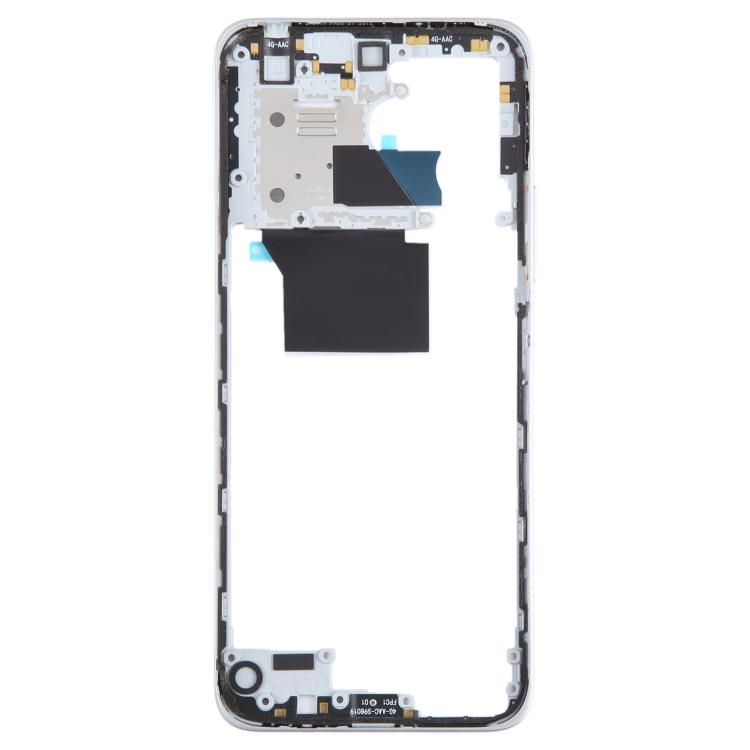 Xiaomi Redmi 12 5G Original Silver Middle Frame Bezel Plate Replacement - Quality Checked, Compatible Part