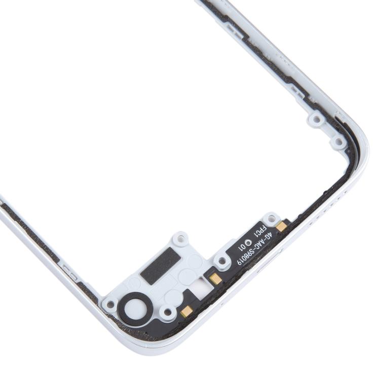 Xiaomi Redmi 12 5G Original Silver Middle Frame Bezel Plate Replacement - Quality Checked, Compatible Part
