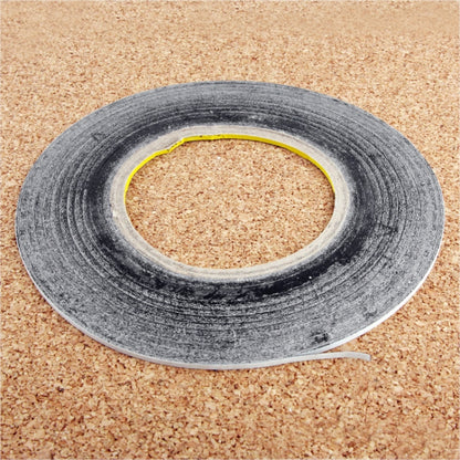2mm Double-Sided Adhesive Tape for iPhone/Samsung/HTC Touch Panel Repair - 50m Length (Black)