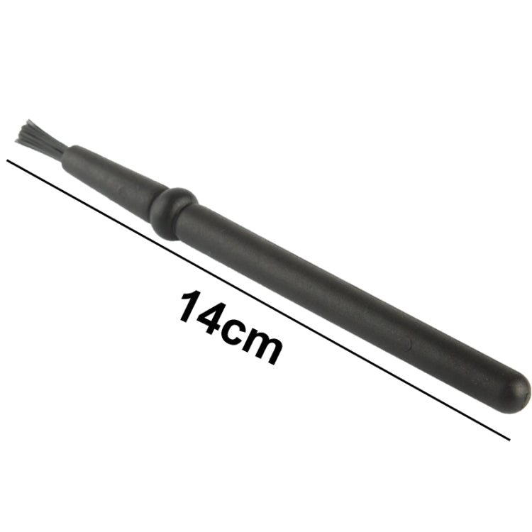 Antistatic Cleaning Brush with Round Handle for Electronic Components, 14cm Length (Black)