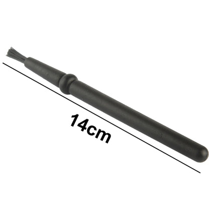 Antistatic Cleaning Brush with Round Handle for Electronic Components, 14cm Length (Black)