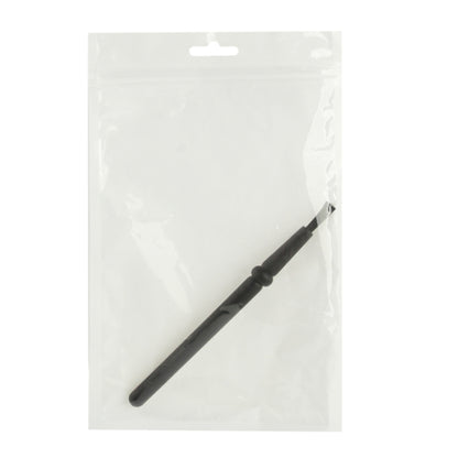 Antistatic Cleaning Brush with Round Handle for Electronic Components, 14cm Length (Black)