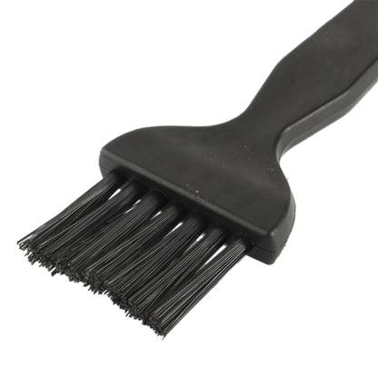 7 Beam Antistatic Cleaning Brush for Electronic Components, 14cm Flat Handle (Black)
