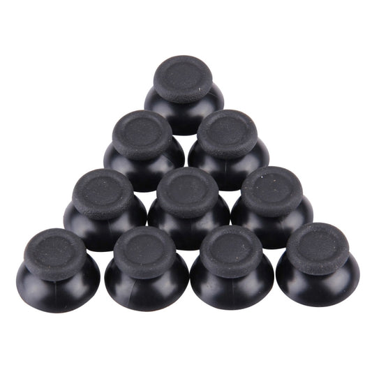 10 Pack of Black 3D Analog Joystick Caps for PS4 Controllers - High Quality Replacement Parts