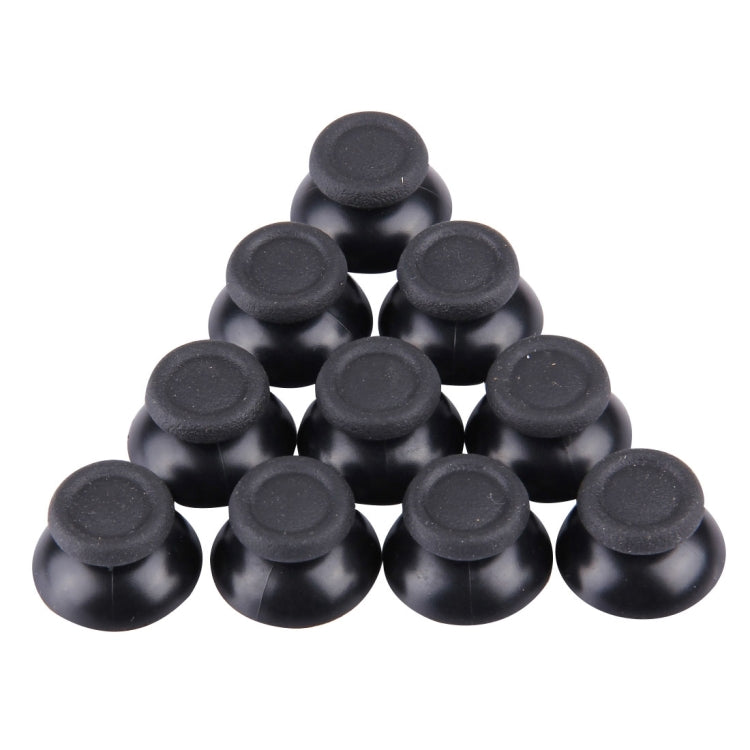 10 Pack of Black 3D Analog Joystick Caps for PS4 Controllers - High Quality Replacement Parts