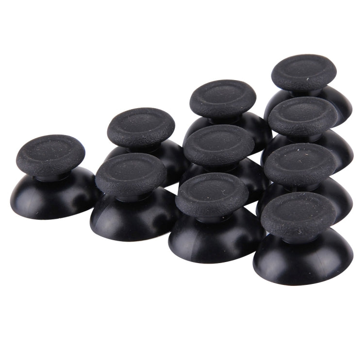 10 Pack of Black 3D Analog Joystick Caps for PS4 Controllers - High Quality Replacement Parts
