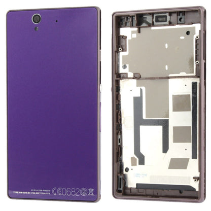 Purple Middle Board and Battery Back Cover for Sony Xperia Z (L36H) - Compatible Replacement Part