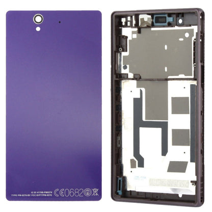 Purple Middle Board and Battery Back Cover for Sony Xperia Z (L36H) - Compatible Replacement Part