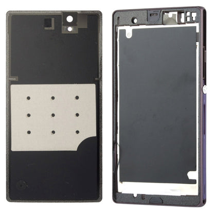 Purple Middle Board and Battery Back Cover for Sony Xperia Z (L36H) - Compatible Replacement Part